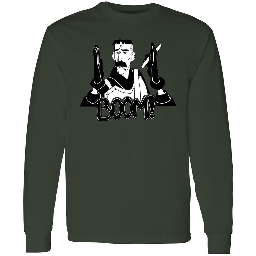 Long Sleeve T-Shirt - DM89XFUB - Forest Green - 8
