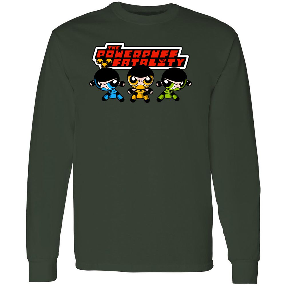 Long Sleeve T-Shirt - QPYDRZFX - Forest Green - 8