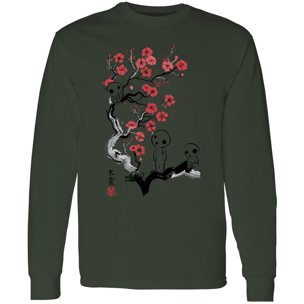 Long Sleeve T-Shirt - JPNJ3HU7 - Forest Green - 8