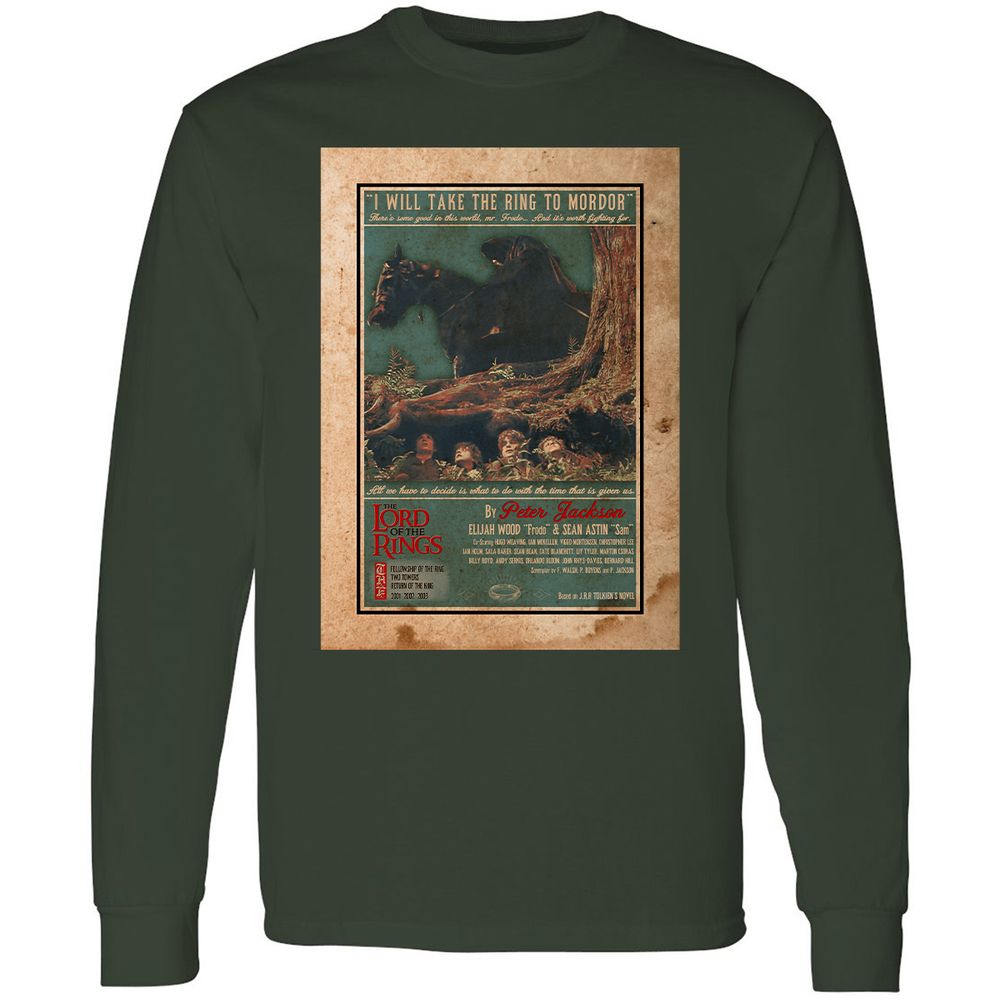 Long Sleeve T-Shirt - QXKLY3DP - Forest Green - 8
