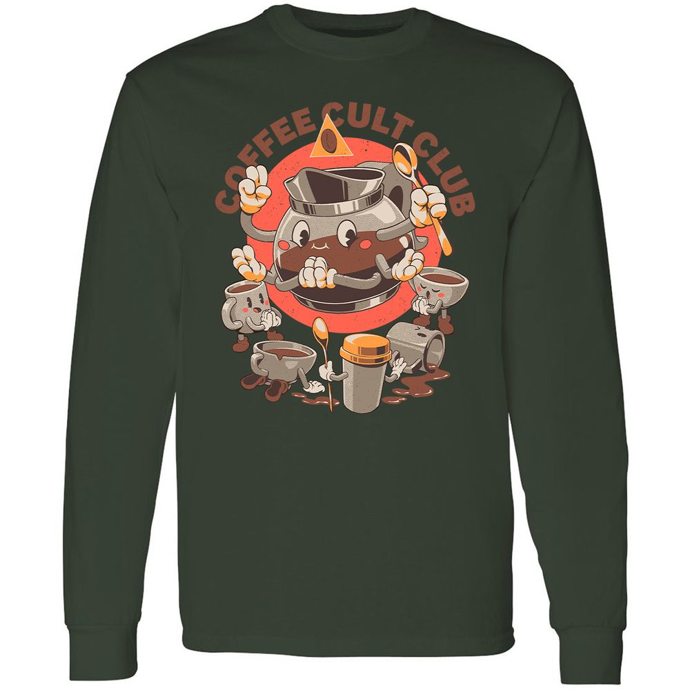 Long Sleeve T-Shirt - HHUF4B4C - Forest Green - 8