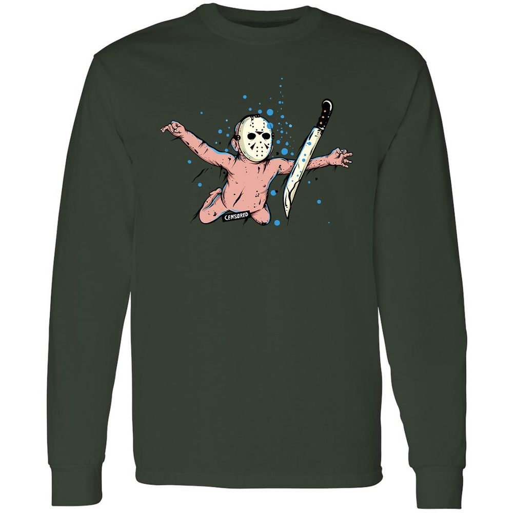 Long Sleeve T-Shirt - W9ME9T98 - Forest Green - 8