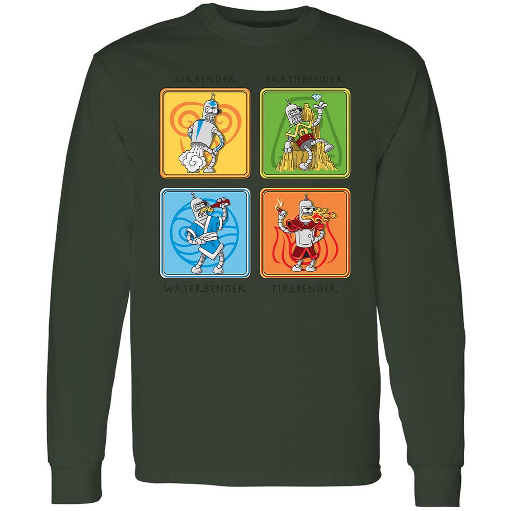 Long Sleeve T-Shirt - FZ45M7TB - Forest Green - 8