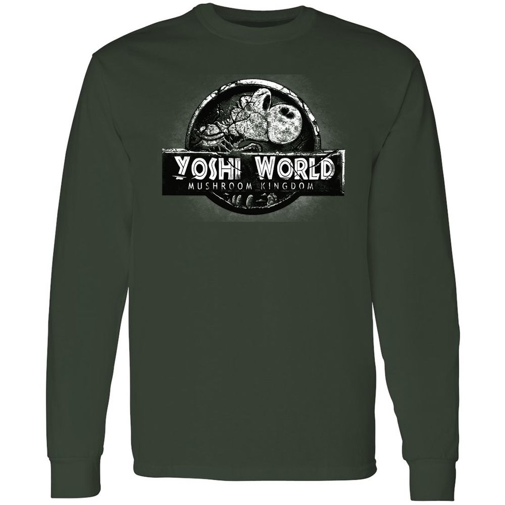 Long Sleeve T-Shirt - B5WC69ZY - Forest Green - 8