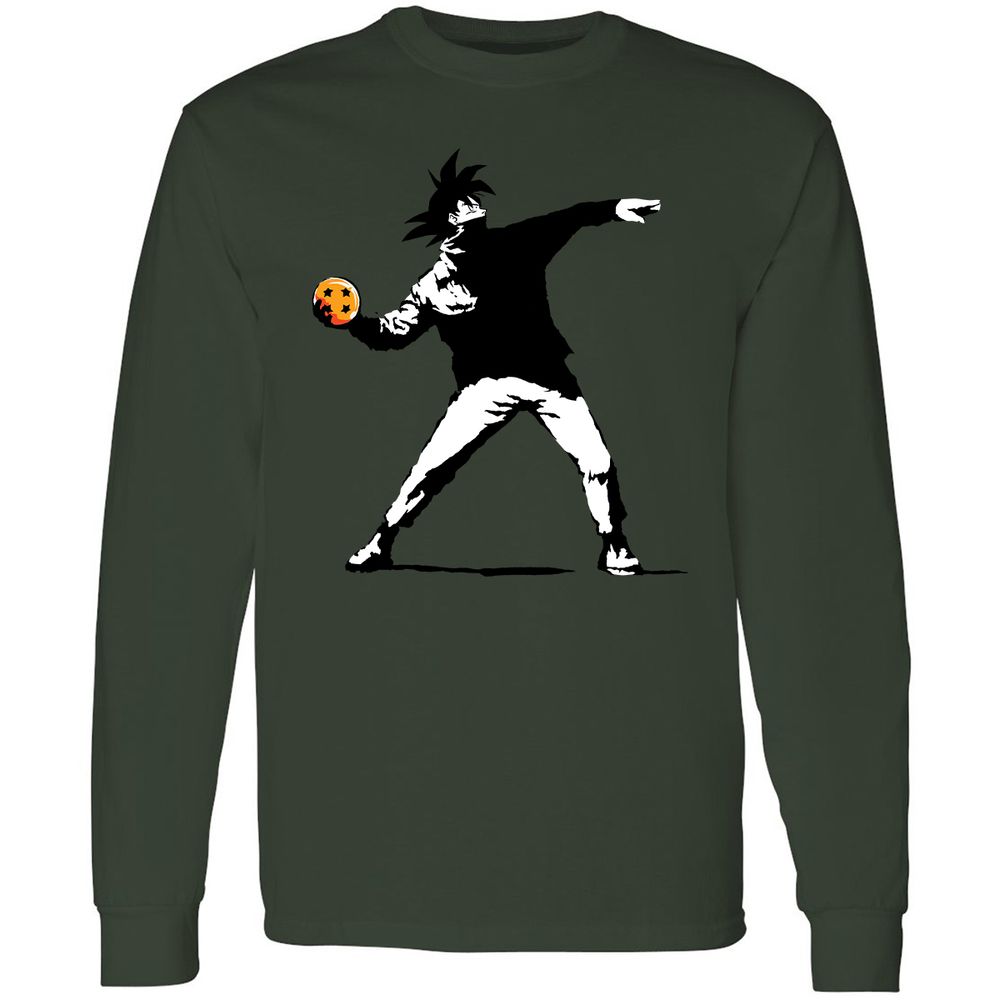 Long Sleeve T-Shirt - KQ6TTF2T - Forest Green - 8