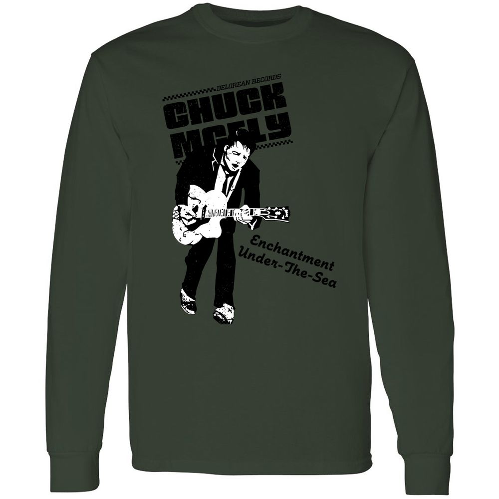 Long Sleeve T-Shirt - W6XM8RGZ - Forest Green - 8