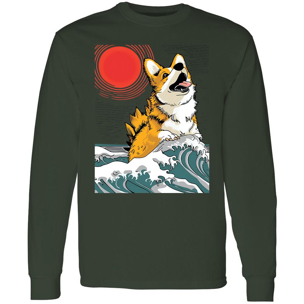 Long Sleeve T-Shirt - TDKS28ZN - Forest Green - 8