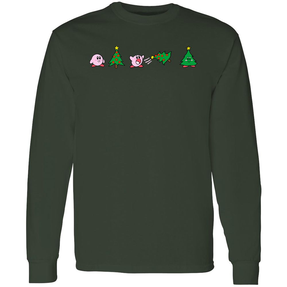 Long Sleeve T-Shirt - 5A6JC55F - Forest Green - 8