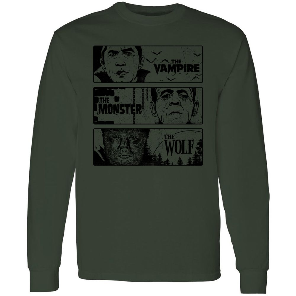 Long Sleeve T-Shirt - XYJN5Z32 - Forest Green - 8