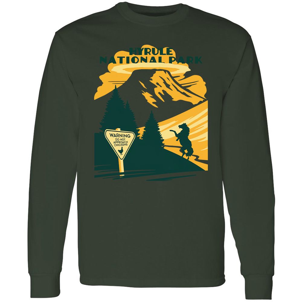 Long Sleeve T-Shirt - 3U48F4ZU - Forest Green - 8