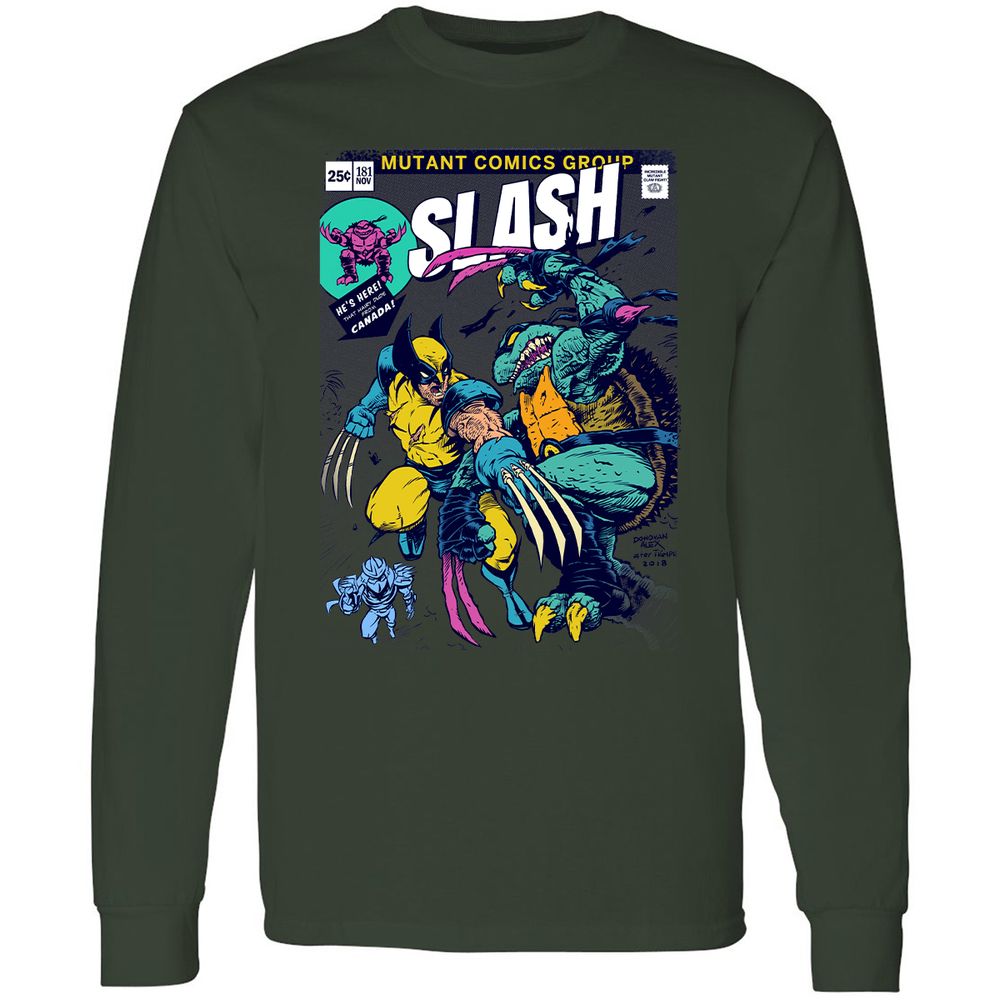 Long Sleeve T-Shirt - 43VRKSCS - Forest Green - 8