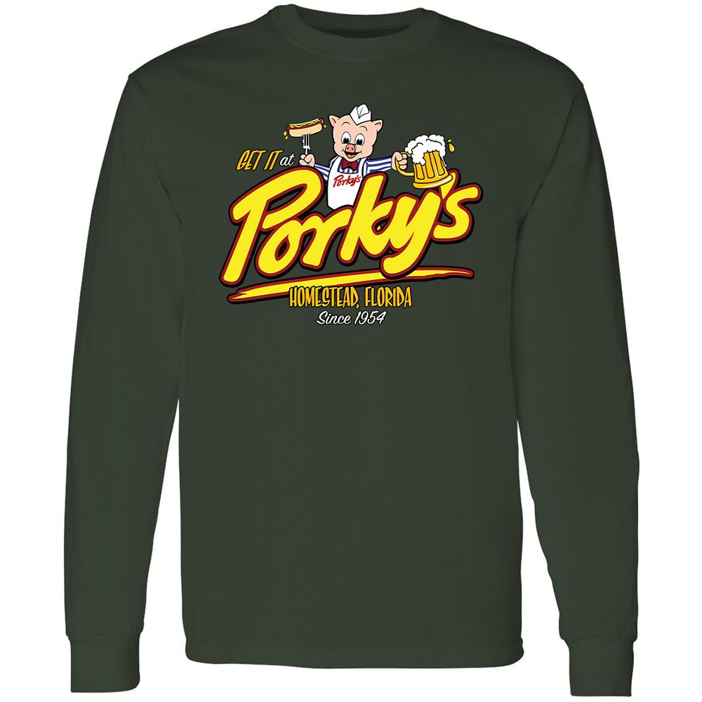 Long Sleeve T-Shirt - QK9VT9PY - Forest Green - 8