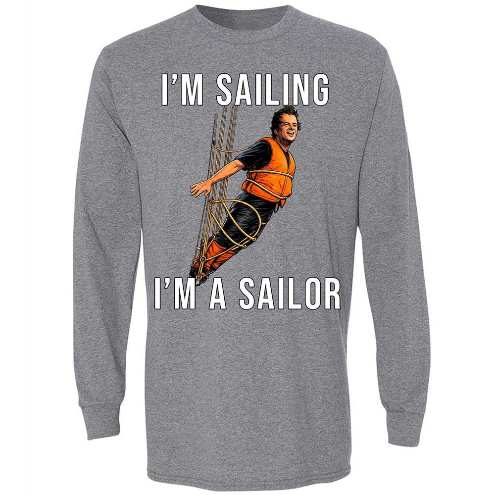 Long Sleeve T-Shirt - BS1R9PVU - Graphite Heather - 8