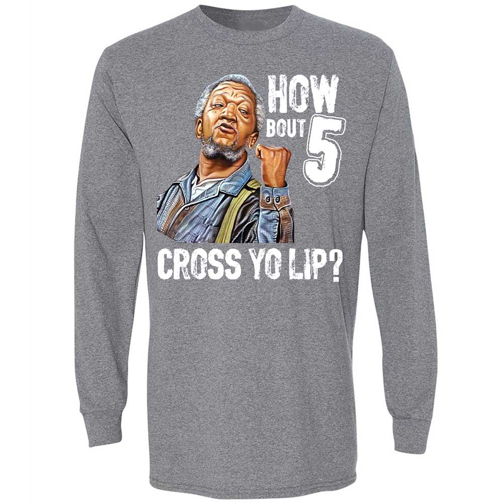How bout 5 cross yo lip - Graphite Heather - 8