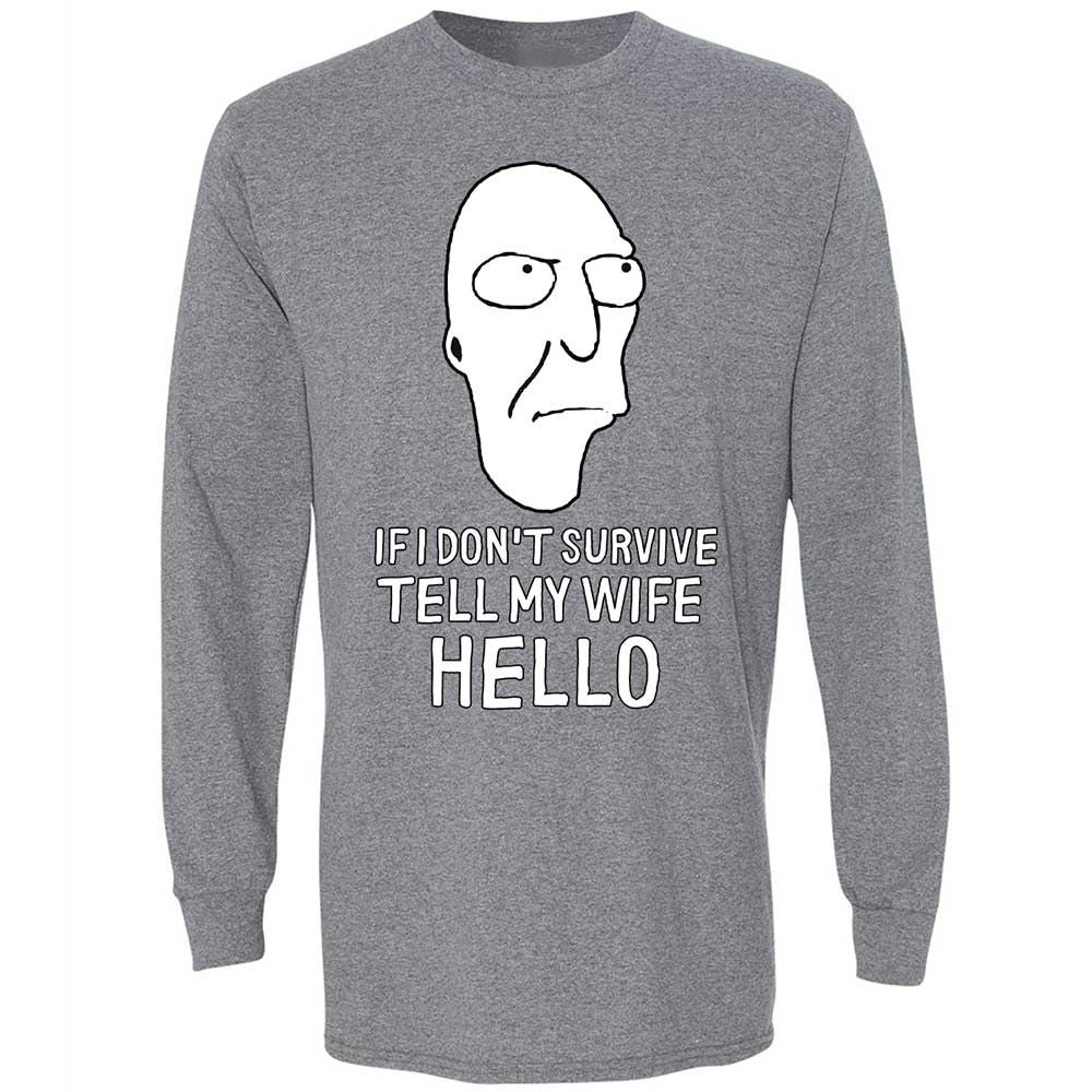 Long Sleeve T-Shirt - 7658UXGZ - Graphite Heather - 8