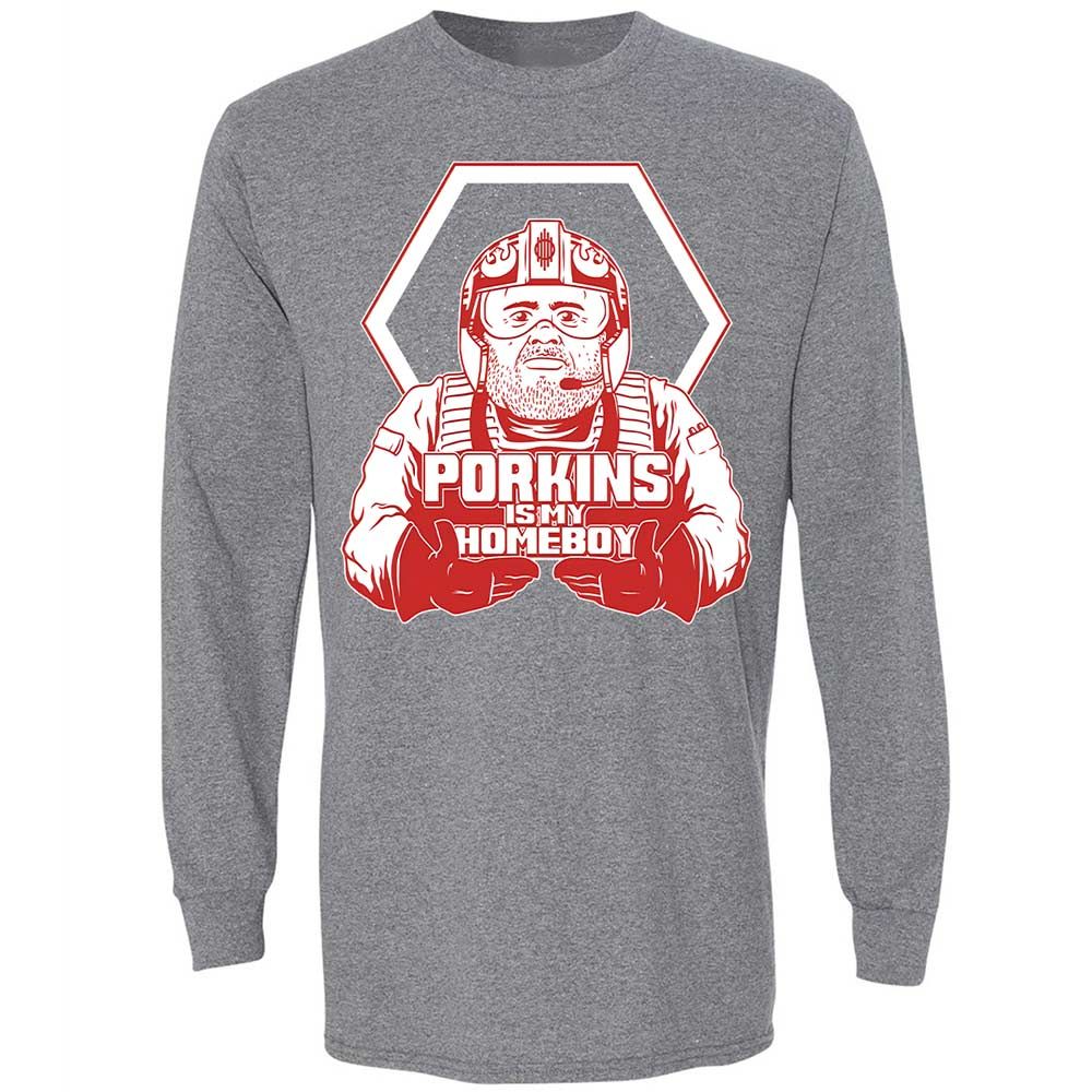 Porkins Is My Homeboy - Graphite Heather - 8