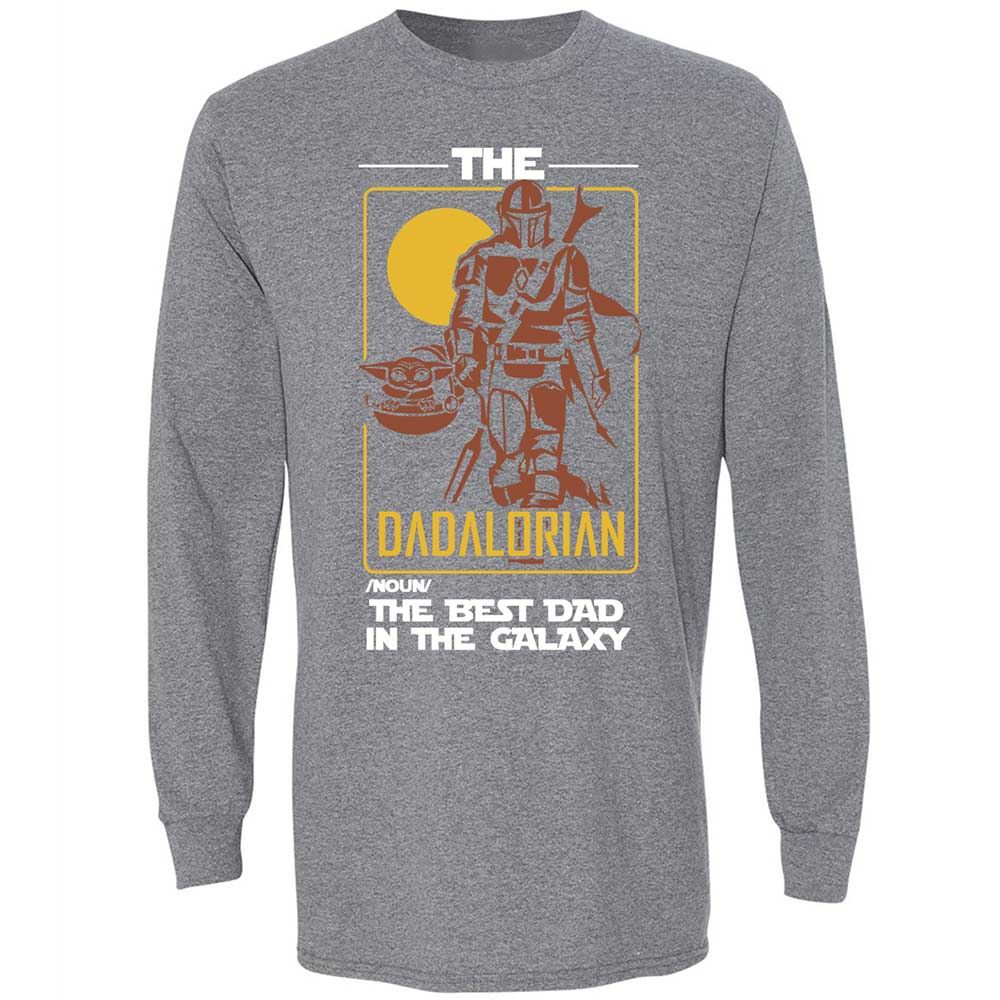 The Dadalorian The Best Dad In The Galaxy - Graphite Heather - 8