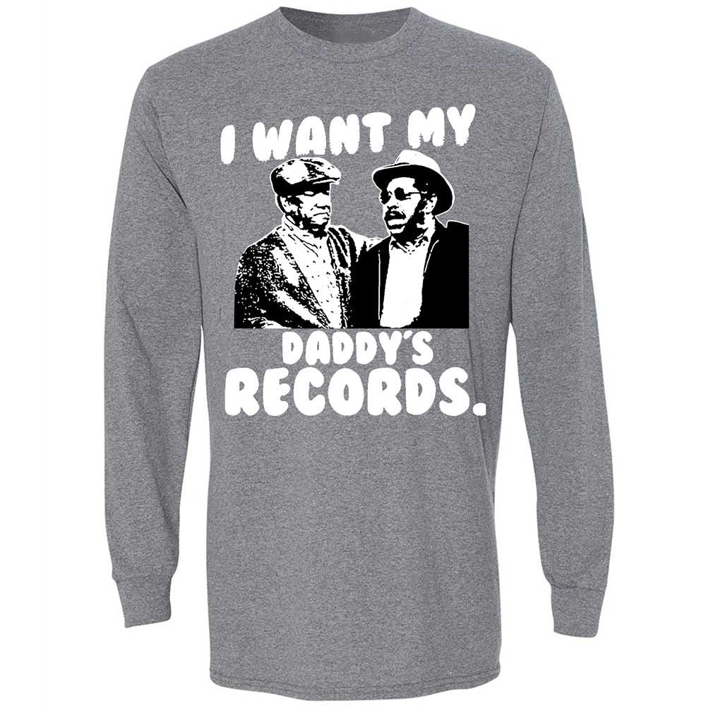 I Want My Daddy's Records - Graphite Heather - 8