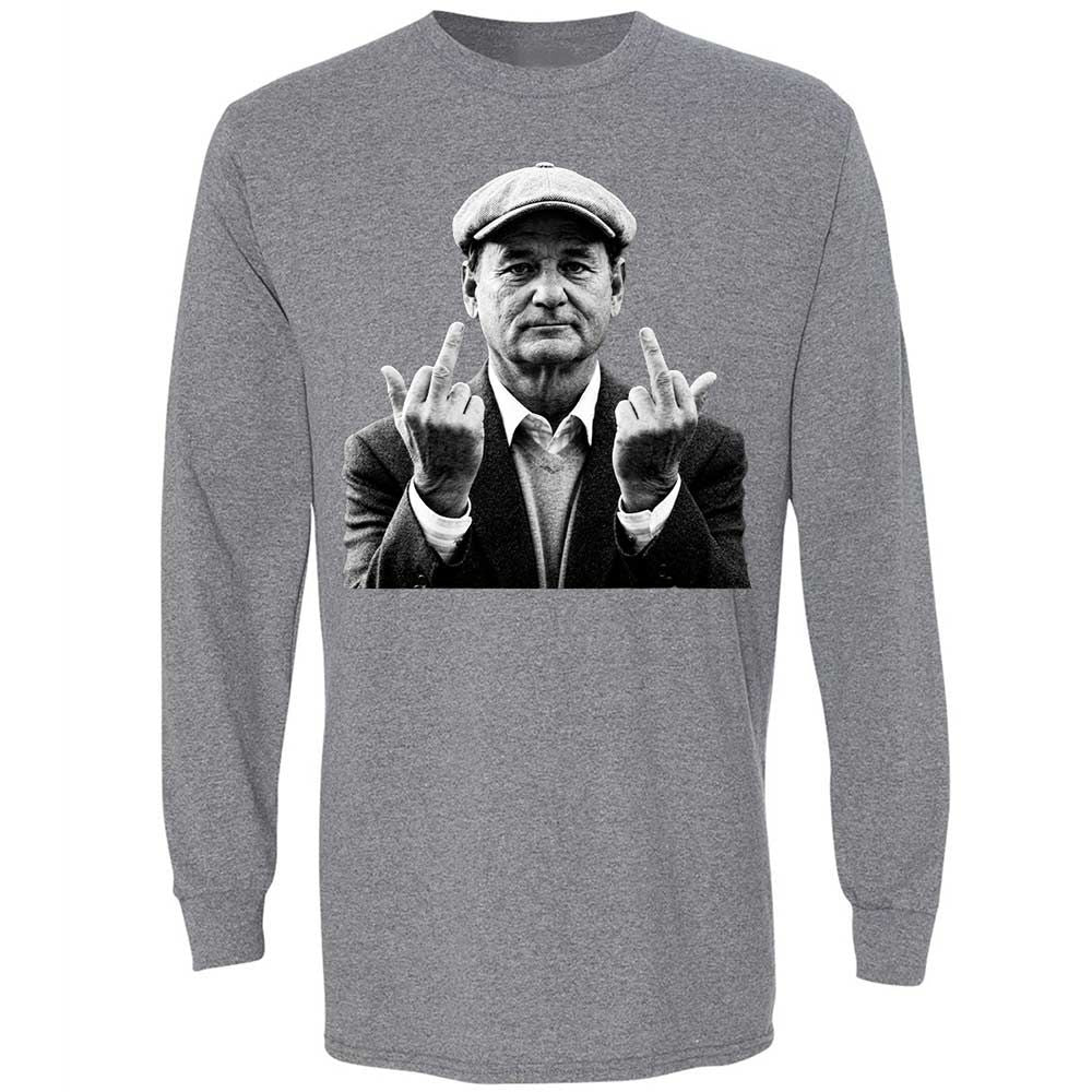 Bill Murray Middle Finger - Graphite Heather - 8