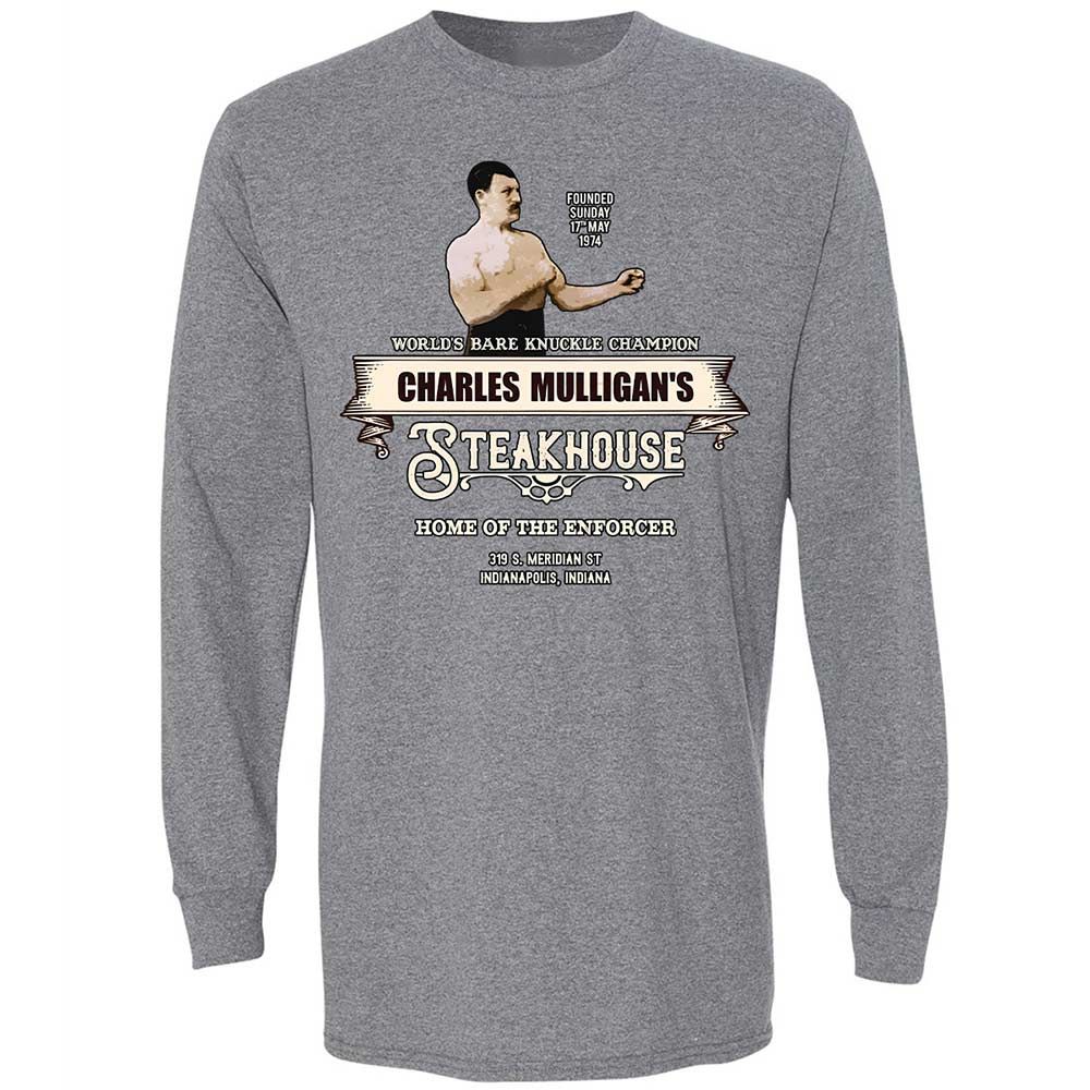 Long Sleeve T-Shirt - YWP8KGQ7 - Graphite Heather - 8