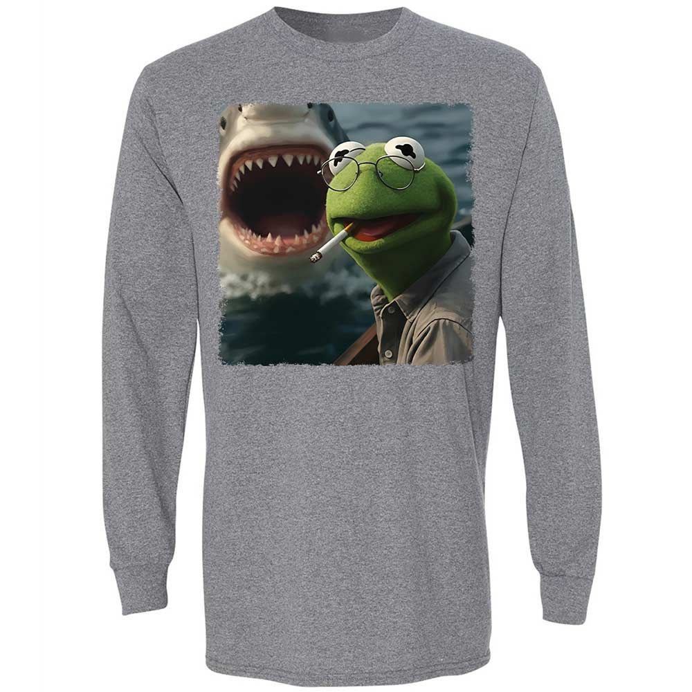 Long Sleeve T-Shirt - HNDVU18Y - Graphite Heather - 8