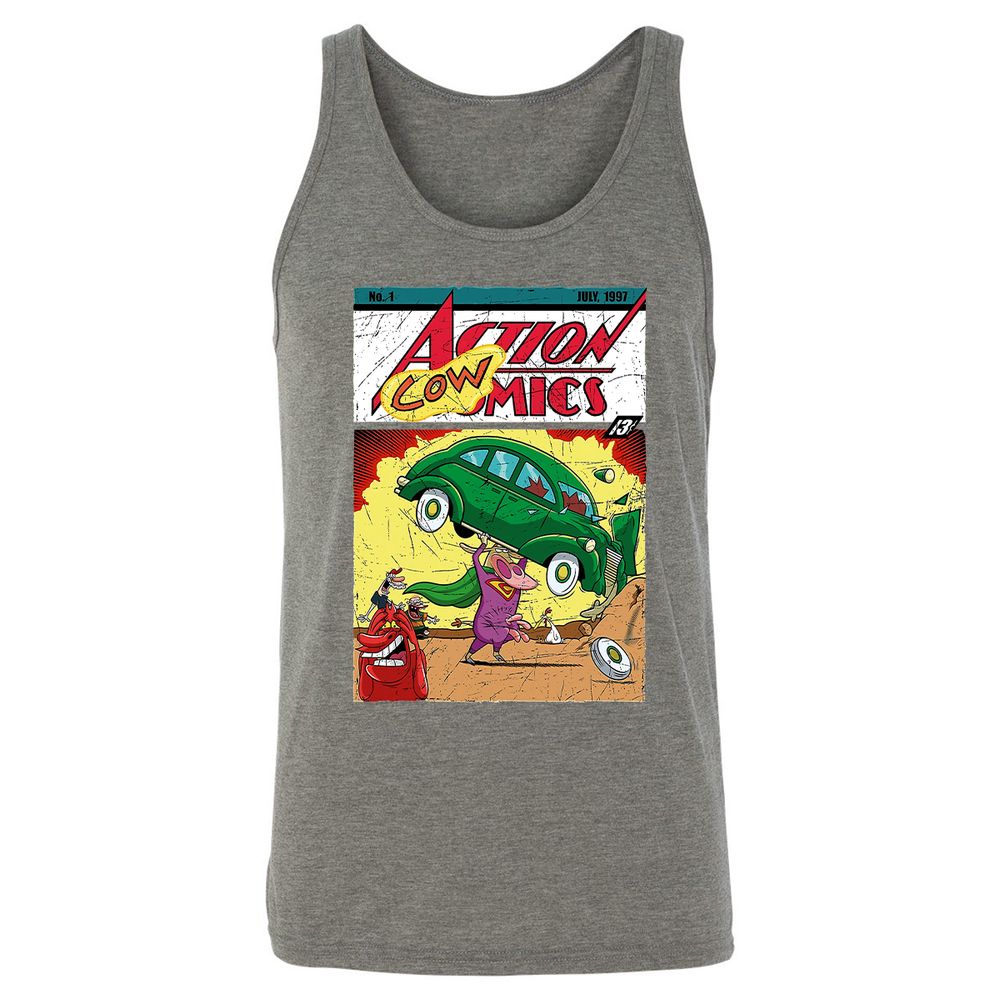 Unisex Jersey Tank - Q8Q82UKQ - Grey Triblend - 8