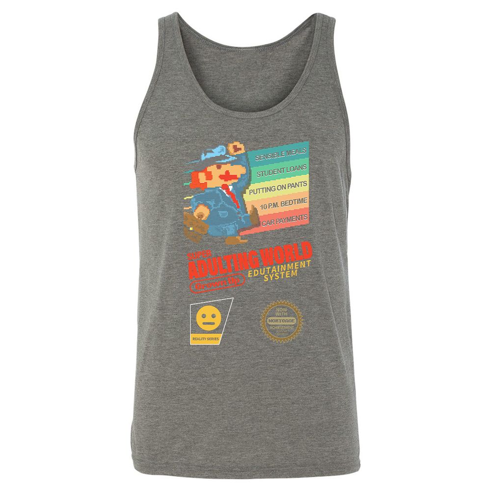 Unisex Jersey Tank - DAV5KT75 - Grey Triblend - 8