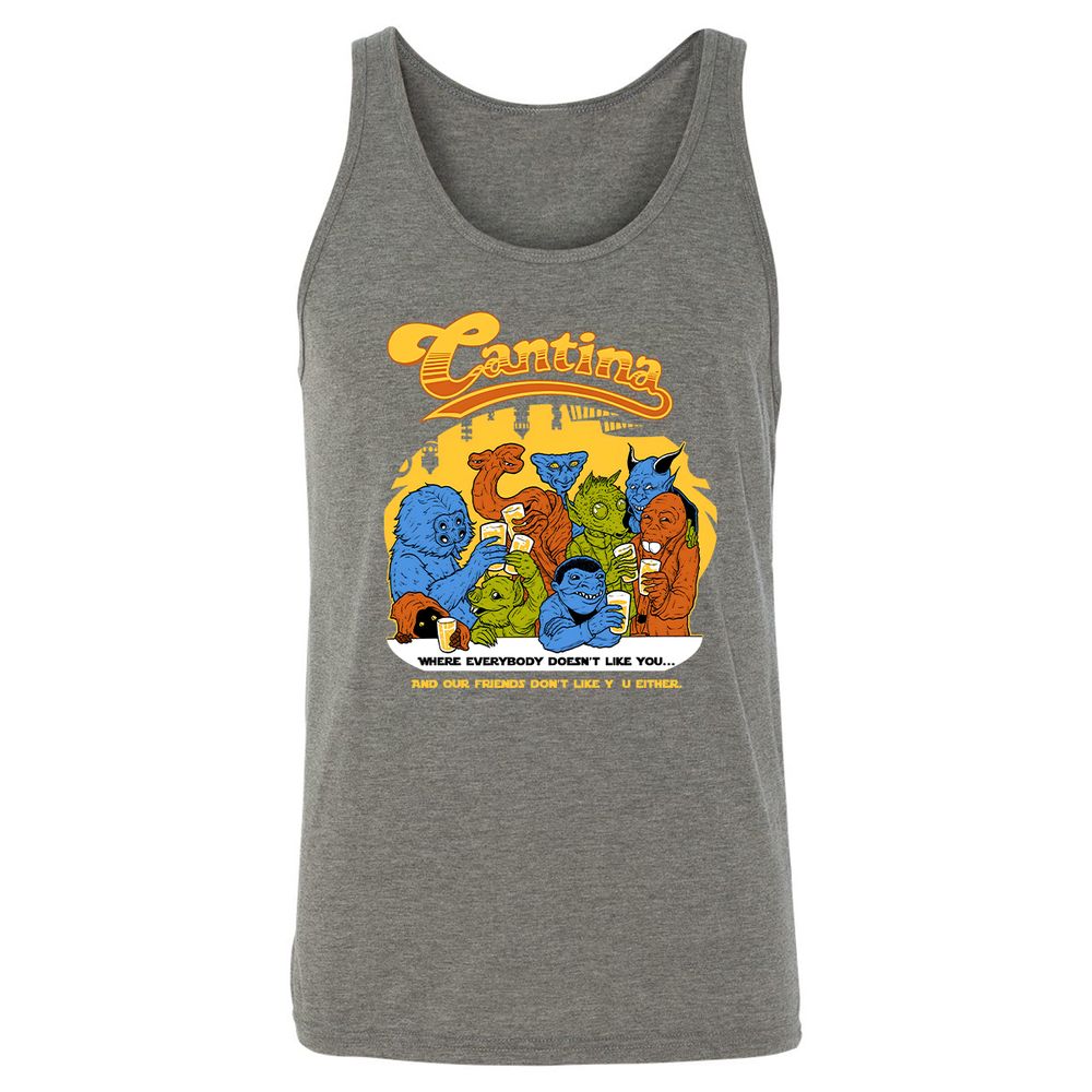 Unisex Jersey Tank - UVEN15DV - Grey Triblend - 8