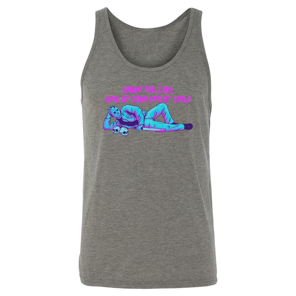 Unisex Jersey Tank - HX7PT4FQ - Grey Triblend - 8