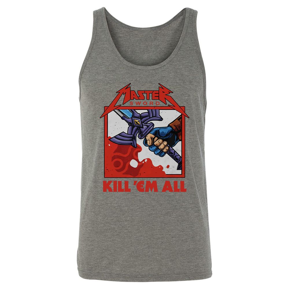 Unisex Jersey Tank - 5DFYA7MQ - Grey Triblend - 8