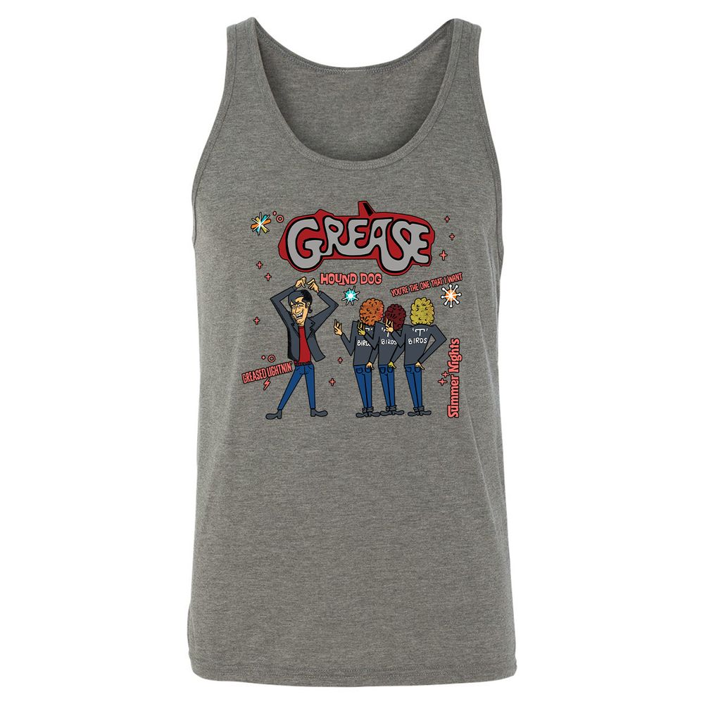 Grease Musical - Grey Triblend - 8