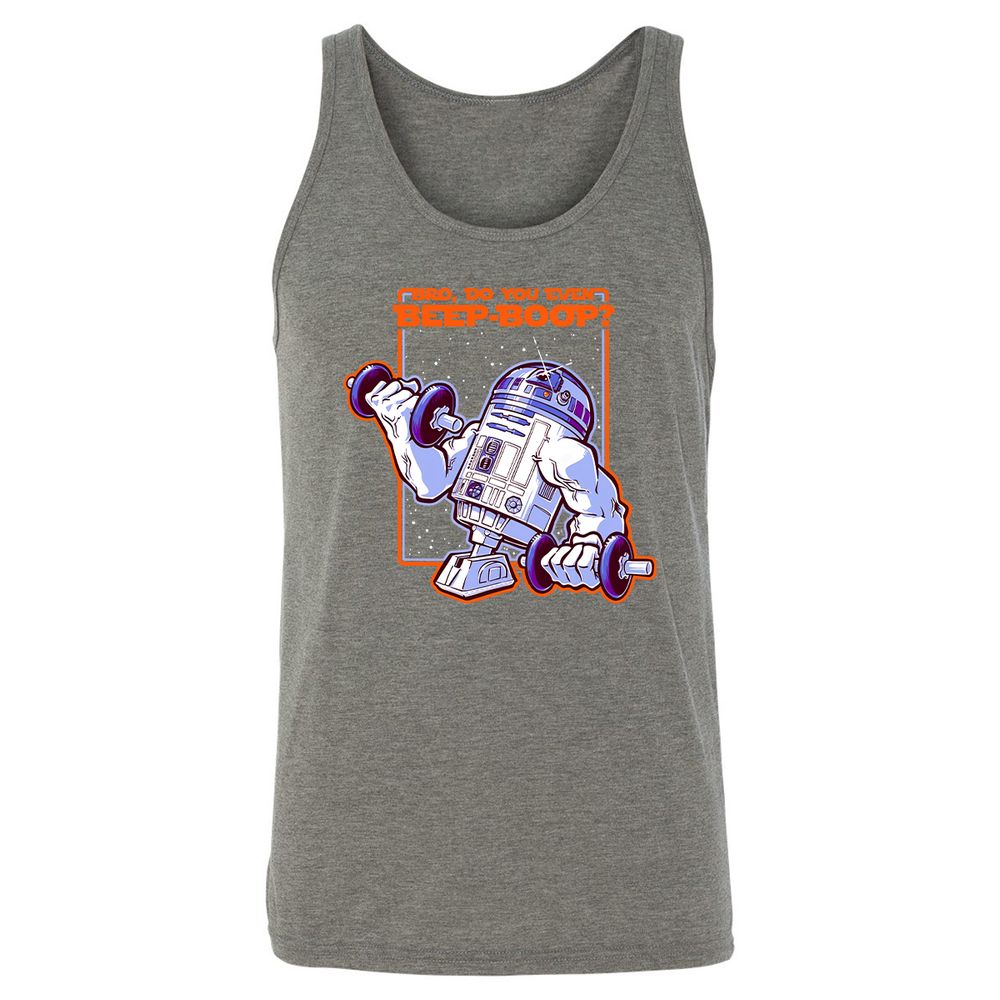 Unisex Jersey Tank - 3UFJVF72 - Grey Triblend - 8