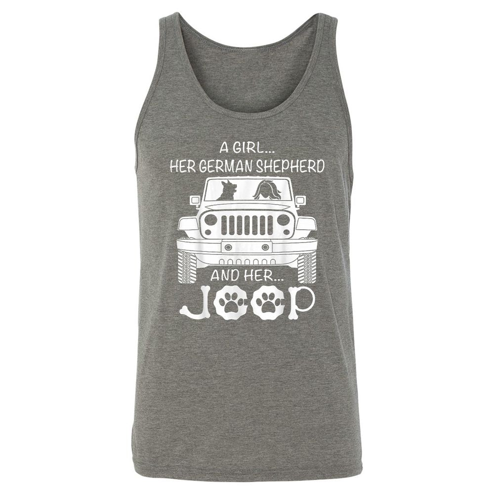 Unisex Jersey Tank - UAWYH527 - Grey Triblend - 8