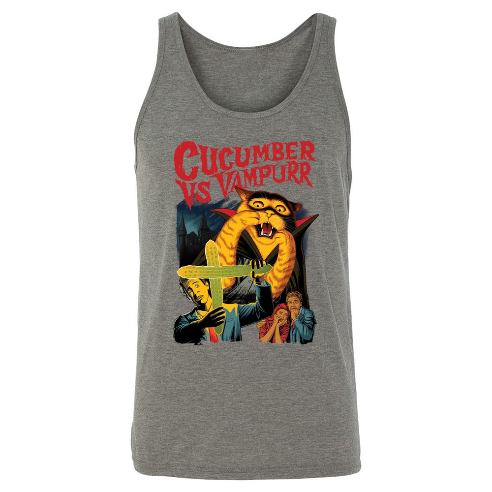 Unisex Jersey Tank - CJ6LY2ZX - Grey Triblend - 8