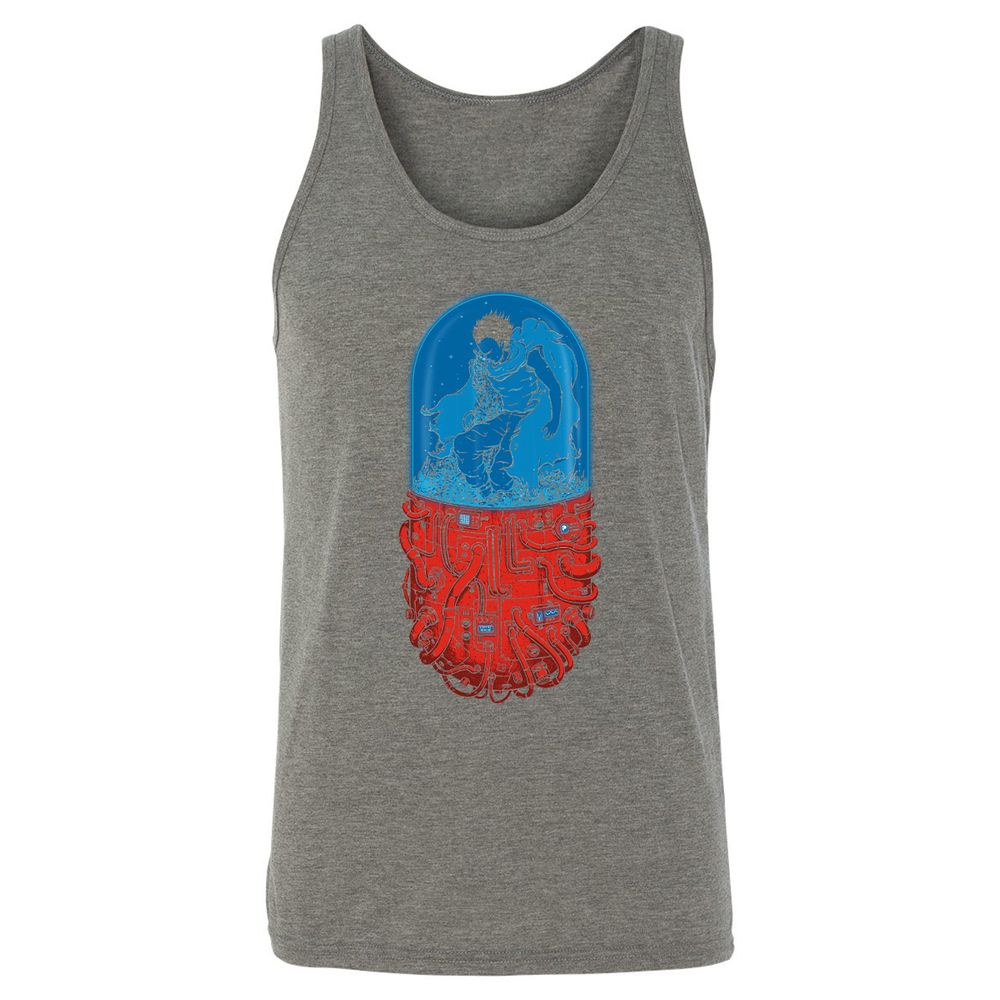Unisex Jersey Tank - Z2N1Z2KW - Grey Triblend - 8