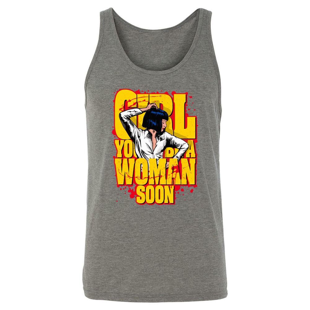 Unisex Jersey Tank - 1QWDC2AA - Grey Triblend - 8