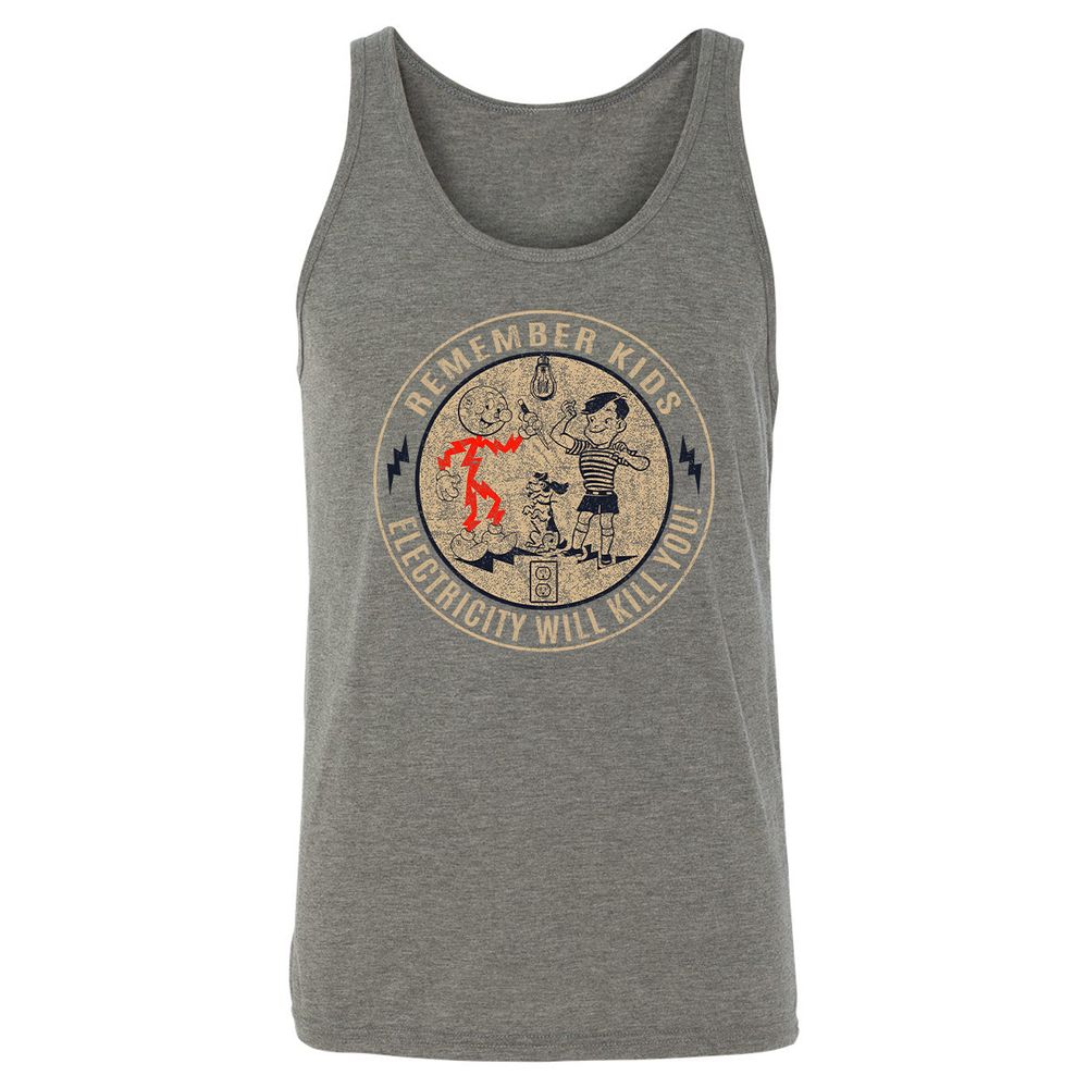 Unisex Jersey Tank - XN1GU6E9 - Grey Triblend - 8
