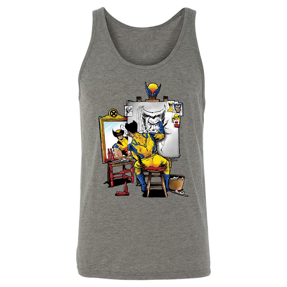 Unisex Jersey Tank - WDYBLAJN - Grey Triblend - 8