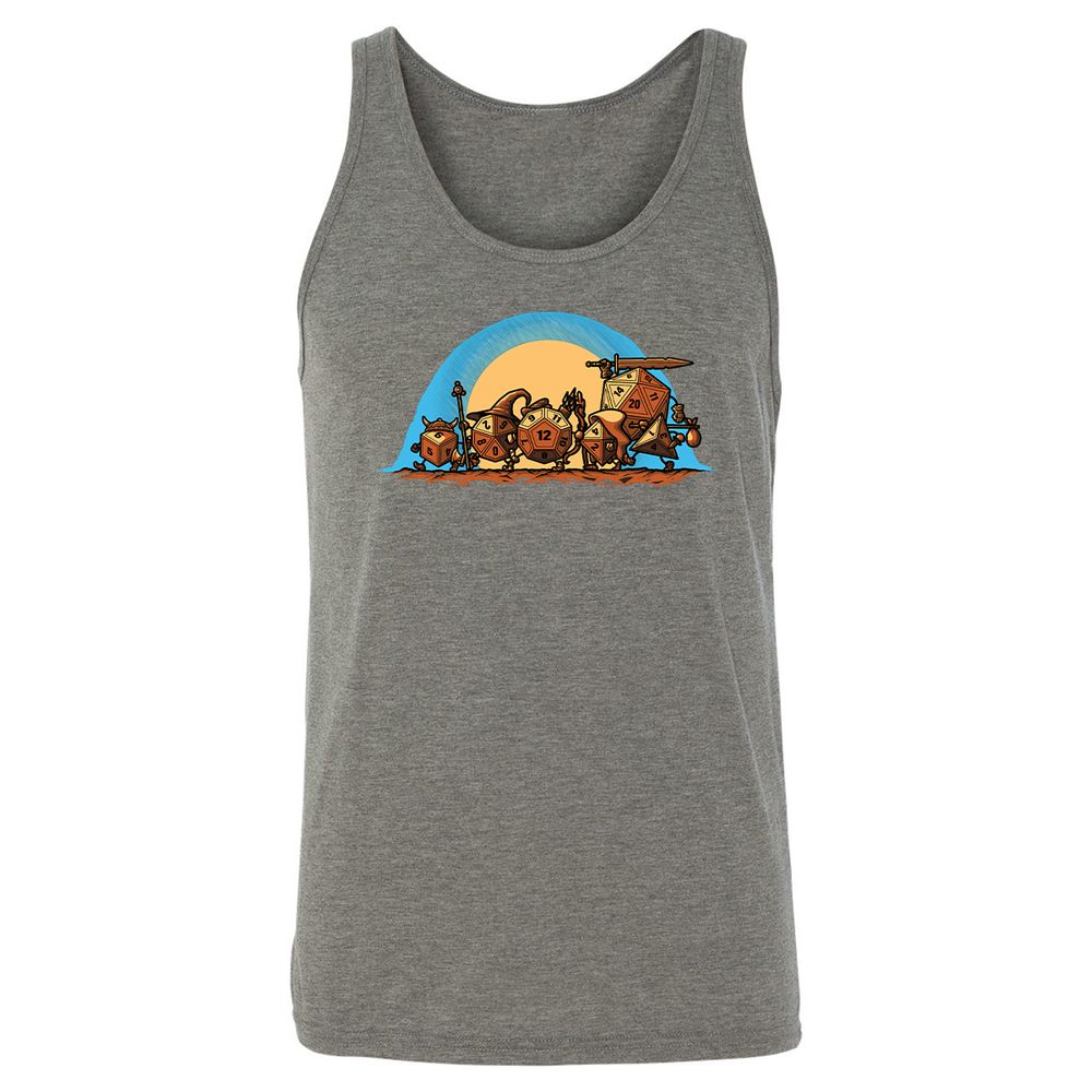 Unisex Jersey Tank - L3MQHADH - Grey Triblend - 8