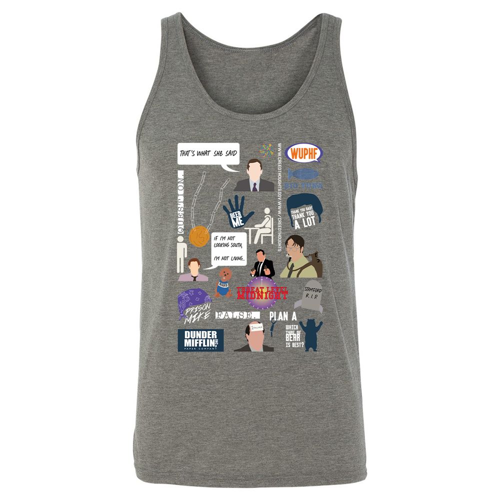 Unisex Jersey Tank - 7S4DZV6B - Grey Triblend - 8