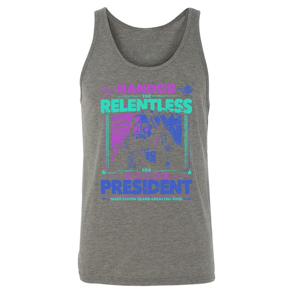Unisex Jersey Tank - 7M7QY7TX - Grey Triblend - 8