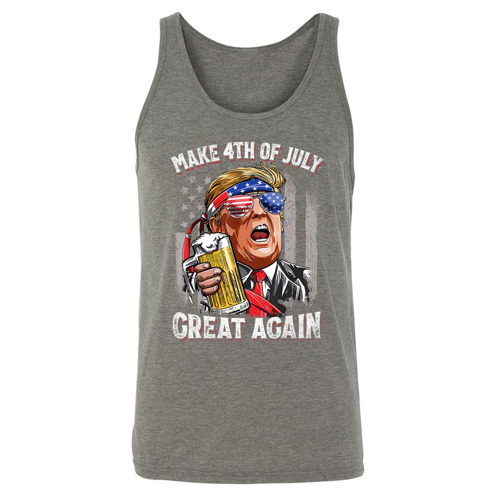 Unisex Jersey Tank - B9C2J87Q - Grey Triblend - 8