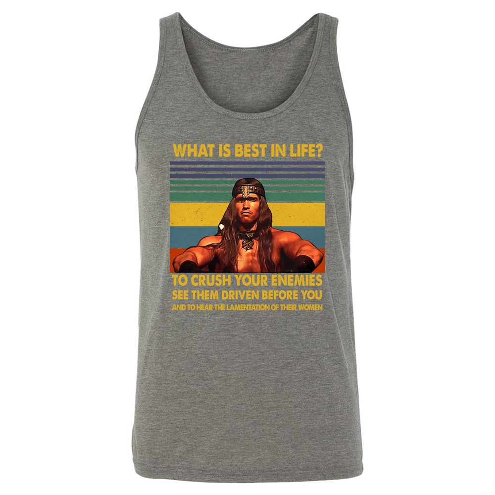 Unisex Jersey Tank - D4KB4YDR - Grey Triblend - 8