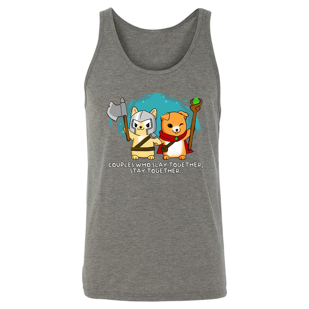 Unisex Jersey Tank - M8ZU53QG - Grey Triblend - 8