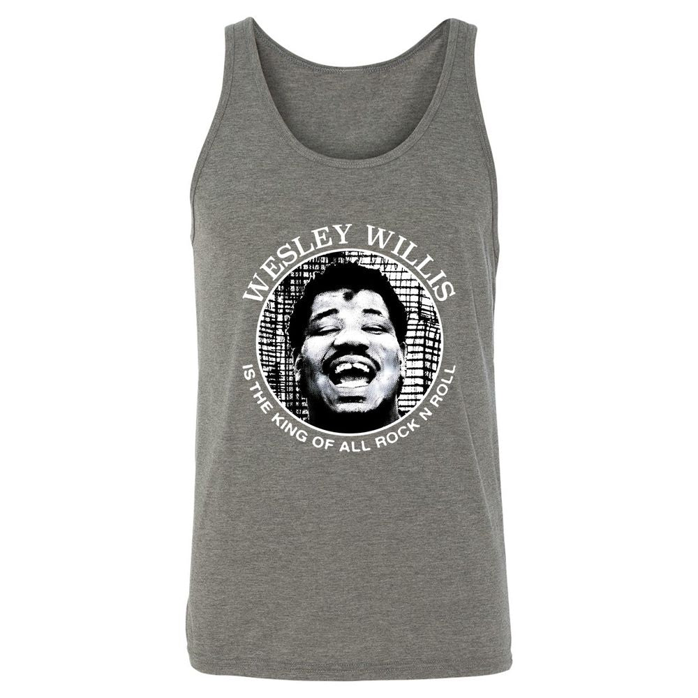 Wesley Willis is the king - Grey Triblend - 8