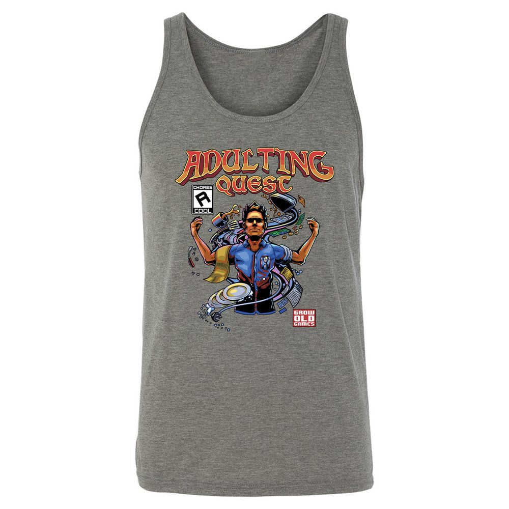 Unisex Jersey Tank - VUGLAHGK - Grey Triblend - 8