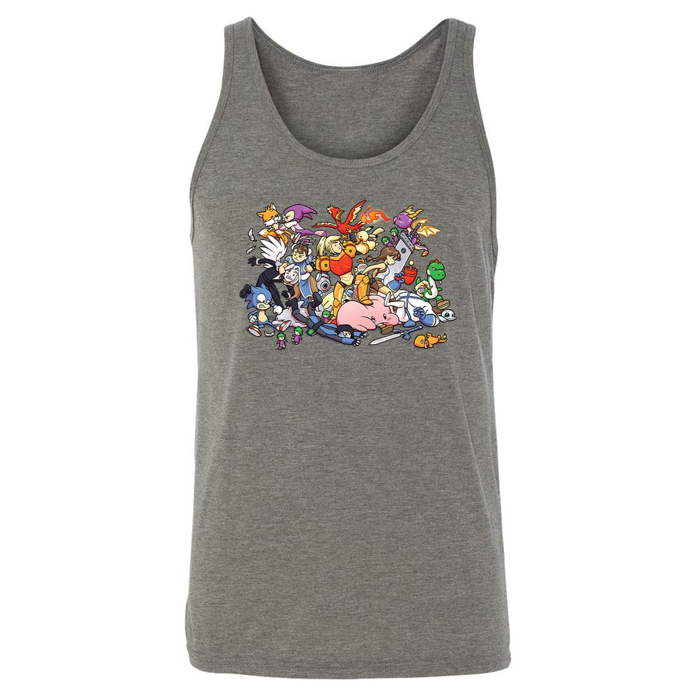 Unisex Jersey Tank - Y4UBG248 - Grey Triblend - 8