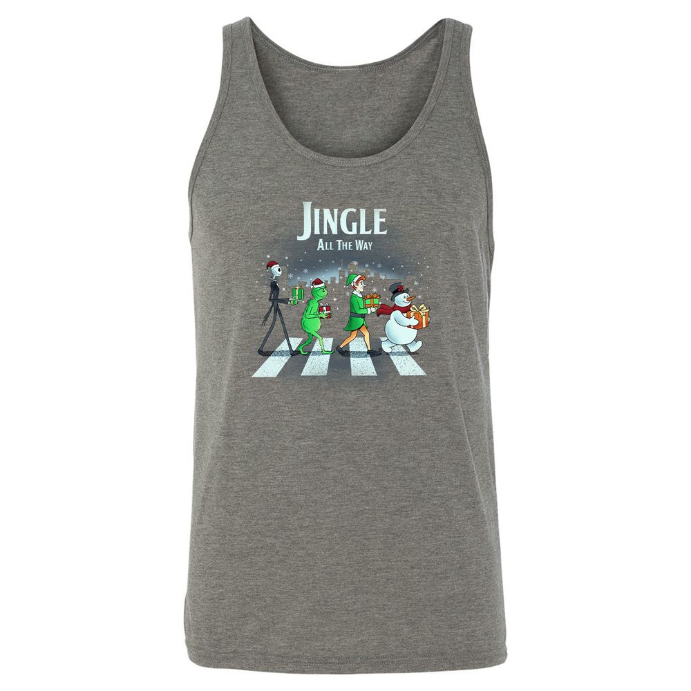 Jingle All The Way - Grey Triblend - 8