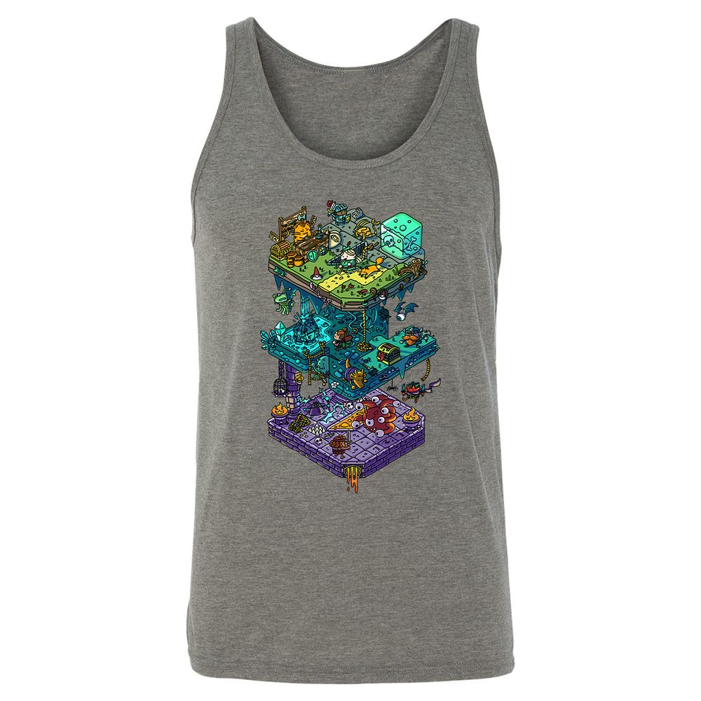 Unisex Jersey Tank - QCRRYWCL - Grey Triblend - 8