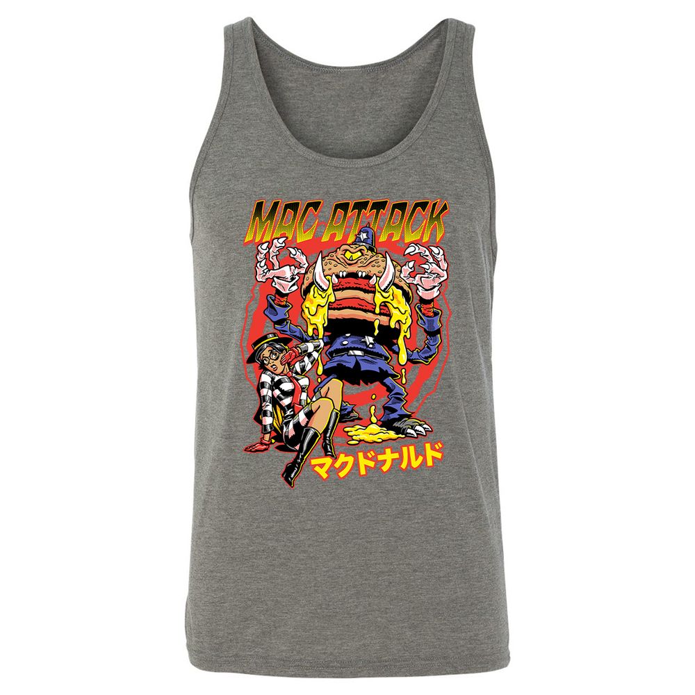 Unisex Jersey Tank - B9RMXJCQ - Grey Triblend - 8